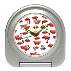 Summer Watermelon Pattern Travel Alarm Clock by Dutashop