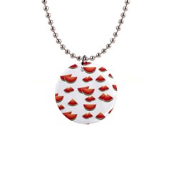 Summer Watermelon Pattern 1  Button Necklace