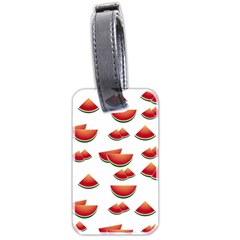 Summer Watermelon Pattern Luggage Tag (two Sides) by Dutashop