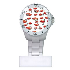 Summer Watermelon Pattern Plastic Nurses Watch by Dutashop