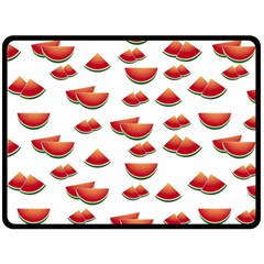 Summer Watermelon Pattern Double Sided Fleece Blanket (large)  by Dutashop