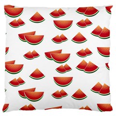 Summer Watermelon Pattern Large Flano Cushion Case (two Sides) by Dutashop