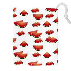 Summer Watermelon Pattern Drawstring Pouch (4xl) by Dutashop