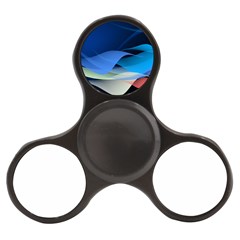 Flower Background Blue Design Finger Spinner