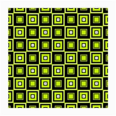 Green Pattern Square Squares Medium Glasses Cloth by Dutashop