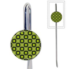 Green Pattern Square Squares Book Mark by Dutashop