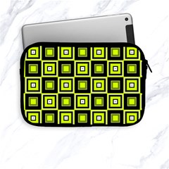 Green Pattern Square Squares Apple Ipad Mini Zipper Cases by Dutashop