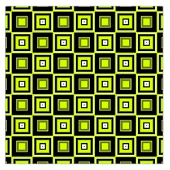 Green Pattern Square Squares Large Satin Scarf (square)