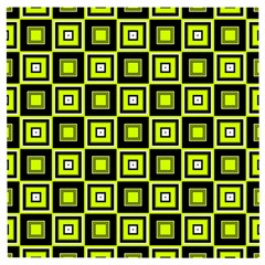 Green Pattern Square Squares Wooden Puzzle Square