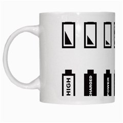 Battery Icons Charge White Mugs by Dutashop