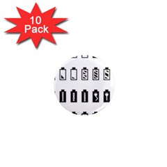 Battery Icons Charge 1  Mini Magnet (10 Pack)  by Dutashop