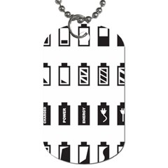 Battery Icons Charge Dog Tag (two Sides) by Dutashop