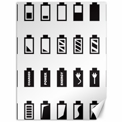 Battery Icons Charge Canvas 36  X 48 