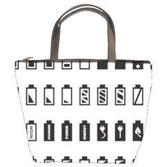 Battery Icons Charge Bucket Bag by Dutashop