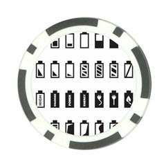 Battery Icons Charge Poker Chip Card Guard (10 Pack) by Dutashop