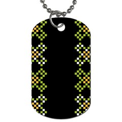 Pattern Background Vector Seamless Dog Tag (two Sides) by Dutashop