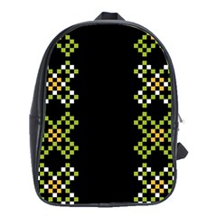 Pattern Background Vector Seamless School Bag (xl)