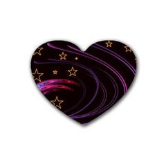 Background Abstract Star Heart Coaster (4 Pack)  by Dutashop