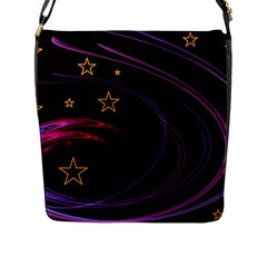 Background Abstract Star Flap Closure Messenger Bag (l)