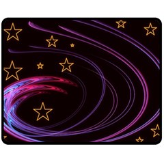 Background Abstract Star Double Sided Fleece Blanket (medium) 