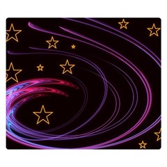 Background Abstract Star Double Sided Flano Blanket (small)  by Dutashop