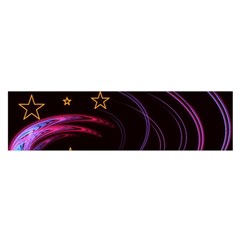 Background Abstract Star Satin Scarf (oblong) by Dutashop