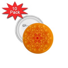 Fractal Yellow Orange 1 75  Buttons (10 Pack) by Dutashop