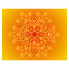 Fractal Yellow Orange Double Sided Flano Blanket (medium) 