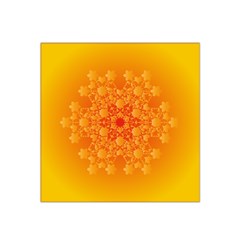 Fractal Yellow Orange Satin Bandana Scarf by Dutashop