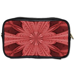 Background Floral Pattern Toiletries Bag (two Sides)