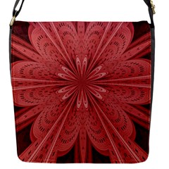 Background Floral Pattern Flap Closure Messenger Bag (s) by Dutashop