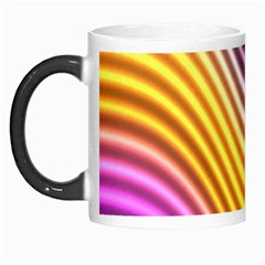 Wave Line Waveform Sound Orange Morph Mugs by Dutashop