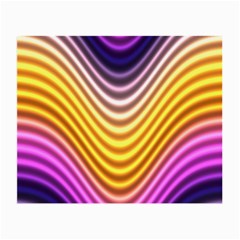 Wave Line Waveform Sound Orange Small Glasses Cloth (2 Sides) by Dutashop