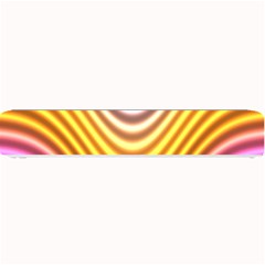 Wave Line Waveform Sound Orange Small Bar Mats by Dutashop