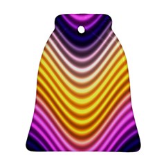 Wave Line Waveform Sound Orange Ornament (bell)