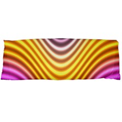 Wave Line Waveform Sound Orange Body Pillow Case (dakimakura) by Dutashop