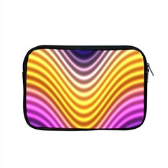 Wave Line Waveform Sound Orange Apple Macbook Pro 15  Zipper Case by Dutashop