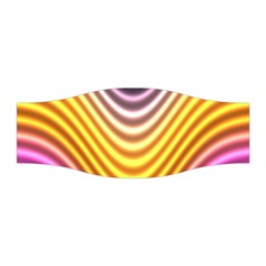 Wave Line Waveform Sound Orange Stretchable Headband by Dutashop