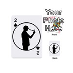 Mobile Phone Addiction Concept Drawing Playing Cards 54 Designs (Mini) Front - Spade2