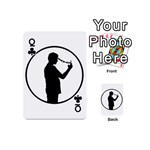 Mobile Phone Addiction Concept Drawing Playing Cards 54 Designs (Mini) Front - ClubQ