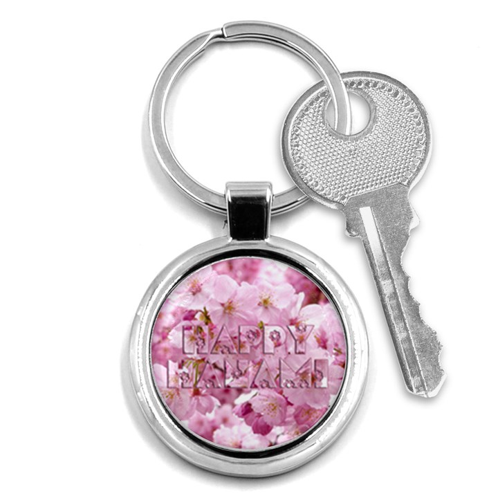 Cherry Blossom Photography Happy Hanami Sakura Matsuri Key Chain (Round)