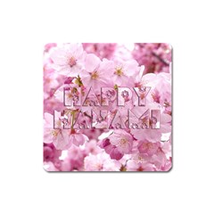 Cherry Blossom Photography Happy Hanami Sakura Matsuri Square Magnet