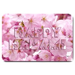 Cherry Blossom Photography Happy Hanami Sakura Matsuri Large Doormat  by yoursparklingshop