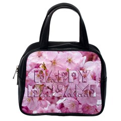 Cherry Blossom Photography Happy Hanami Sakura Matsuri Classic Handbag (One Side)