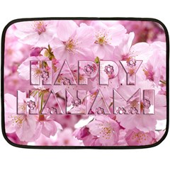 Cherry Blossom Photography Happy Hanami Sakura Matsuri Fleece Blanket (Mini)