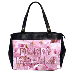 Cherry Blossom Photography Happy Hanami Sakura Matsuri Oversize Office Handbag (2 Sides)