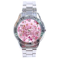 Cherry Blossom Photography Happy Hanami Sakura Matsuri Stainless Steel Analogue Watch