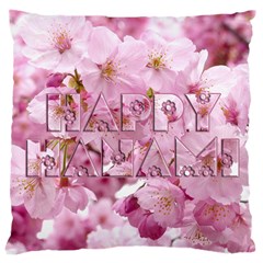 Cherry Blossom Photography Happy Hanami Sakura Matsuri Large Cushion Case (One Side)