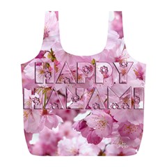 Cherry Blossom Photography Happy Hanami Sakura Matsuri Full Print Recycle Bag (L)