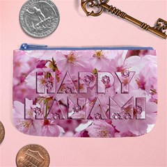 Cherry Blossom Photography Happy Hanami Sakura Matsuri Large Coin Purse